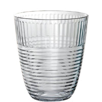 Glas mit Rillen-Muster