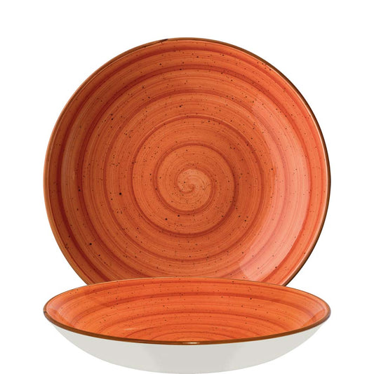 Oranger Keramikteller, modernes Design