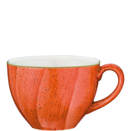Rote Kaffeetasse aus Keramik