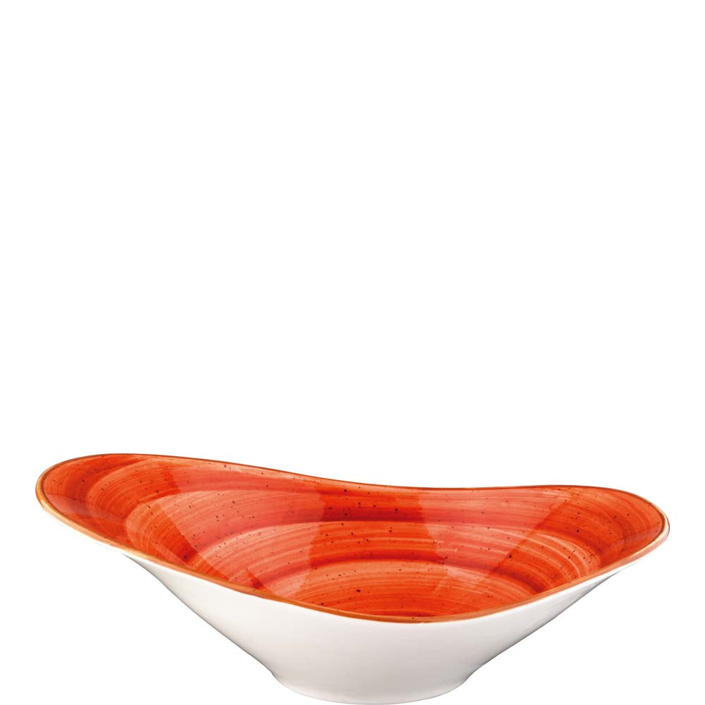 Orangene Servierschüssel für Gastronomie
