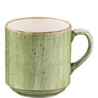 Grüner Keramikbecher