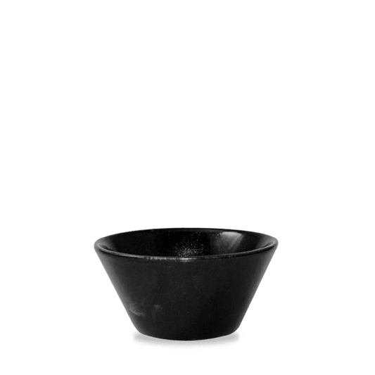 Schwarze Schüssel für Gastronomie