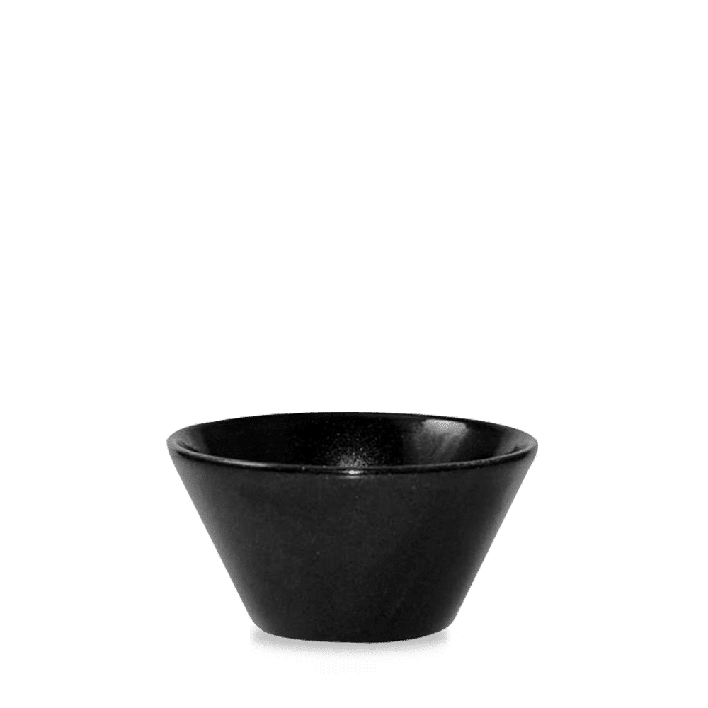 Schwarze Schüssel für Gastronomie