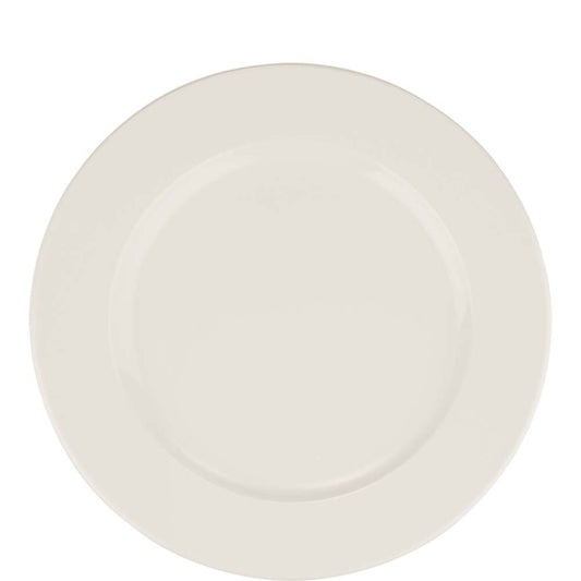 Weiße Speiseteller aus Keramik