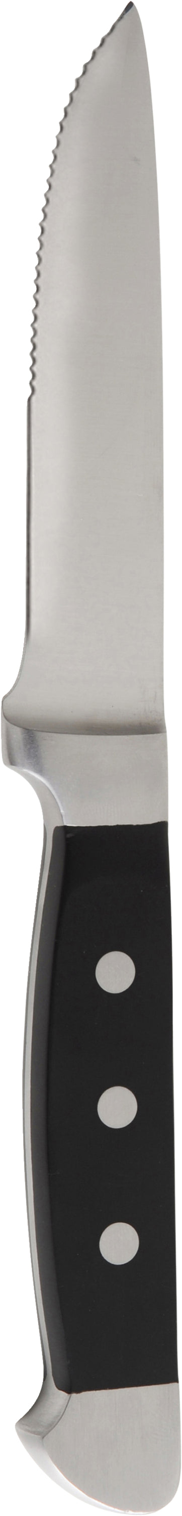 Küchenmesser mit schwarzem Griff.