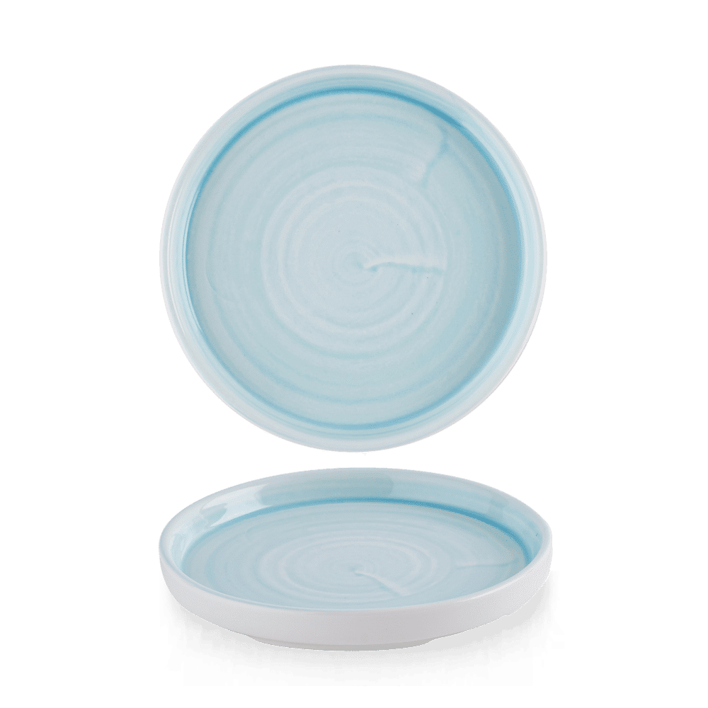 Blaue Geschirrplatten, B2B Gastronomie