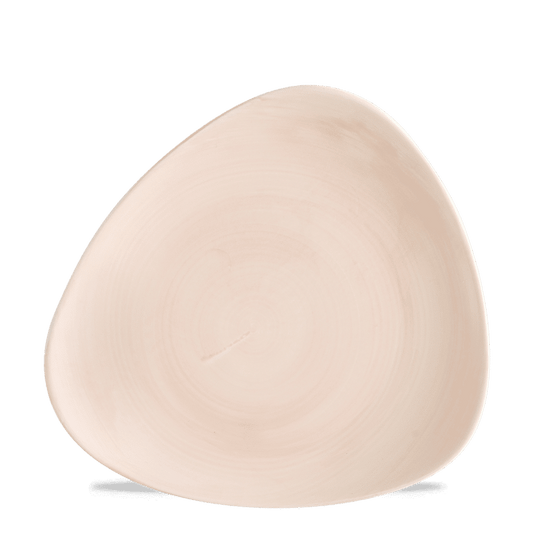 Leere, runde, beige Schale