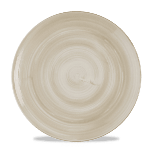 Leere beige Teller, B2B Gastronomie