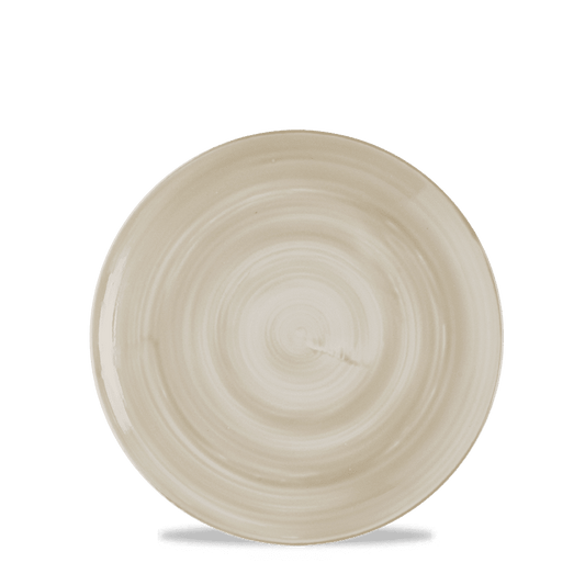 Leere beige Porzellanplatte, B2B Gastronomie
