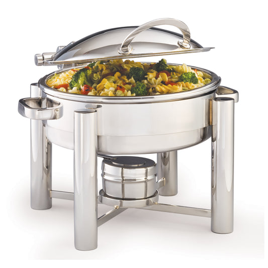 Chafing Dish mit Pasta-Gericht.