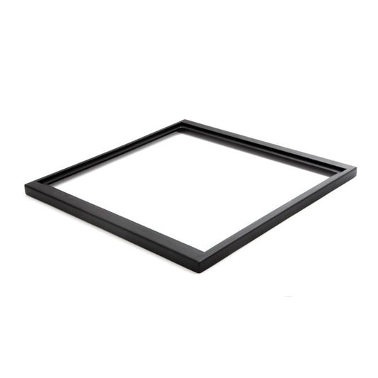 Schwarzer quadratischer Tablett-Rahmen