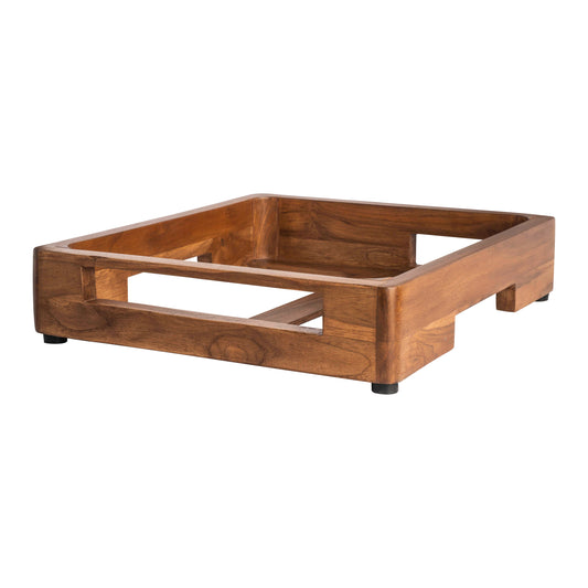 Holzgestell für Gastronomiebedarf.