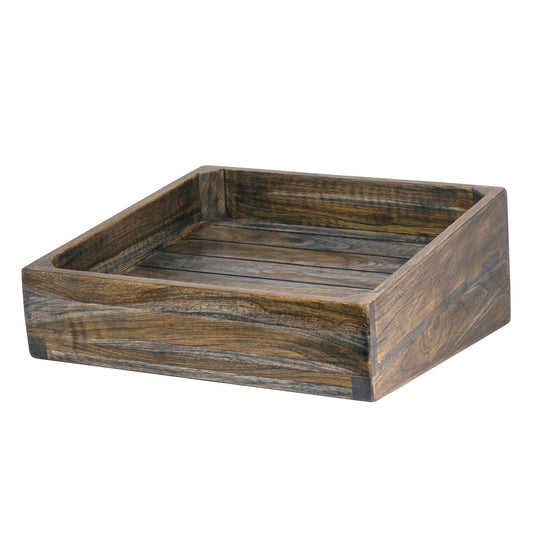 Holztablett für Gastronomiebedarf.