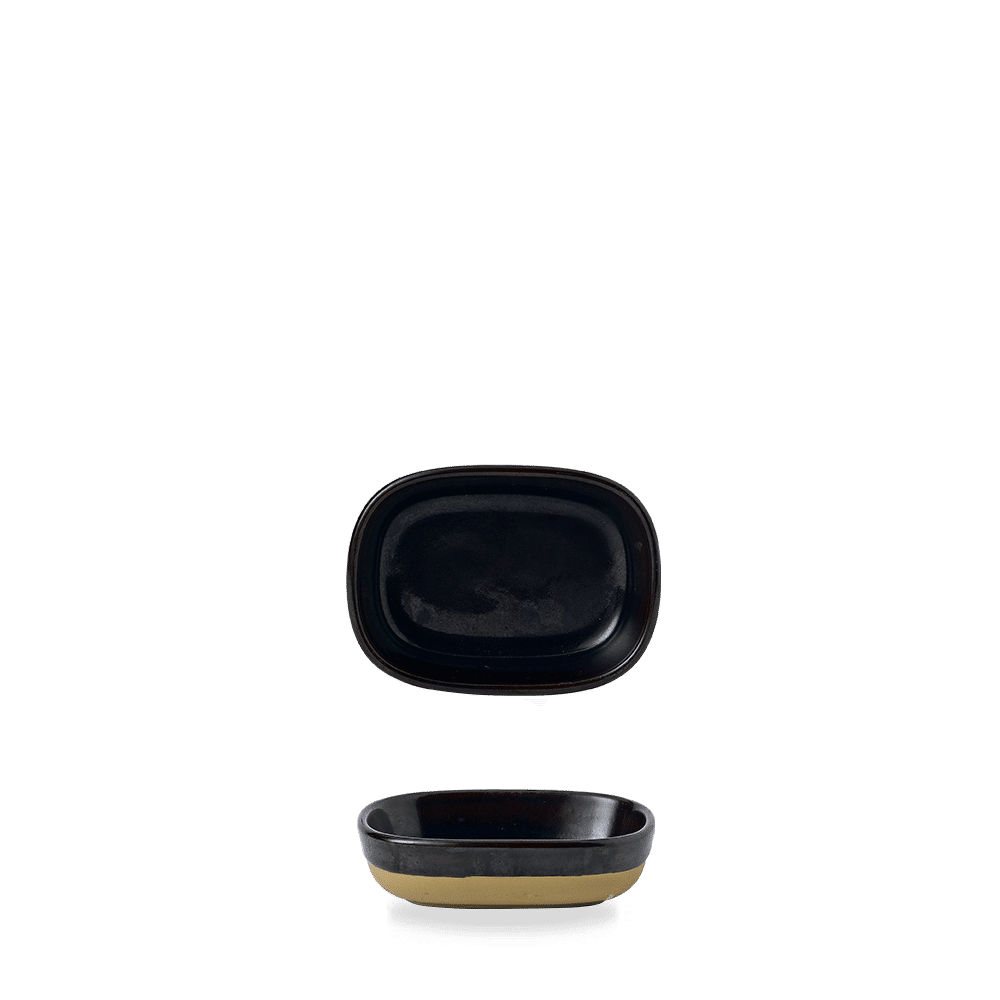 Schwarze Keramik Geschirr Set