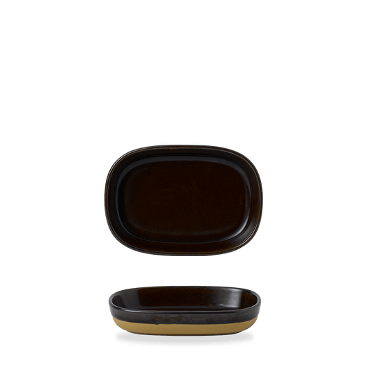 B2B Gastronomie: Servierplatten, dunkle Farbe