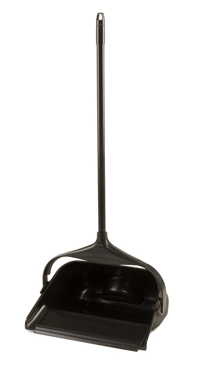 Lobby Pro® Kehrschaufel mit langem Stiel, Schwarz
