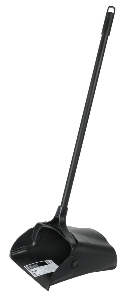 Lobby Pro® Kehrschaufel mit langem Stiel, Schwarz