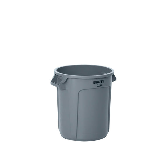 BRUTE® Rundbehälter mit Luftkanälen, 38 l, Grau