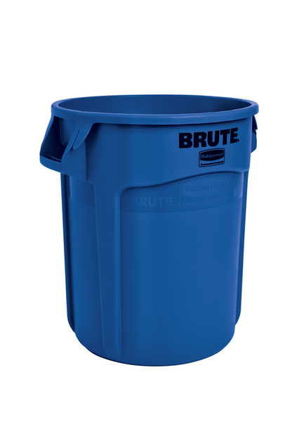 BRUTE® Rundbehälter mit Luftkanälen, 76 l, Blau