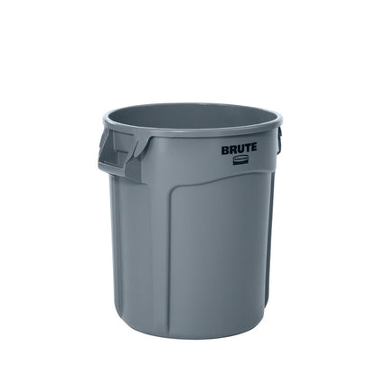 BRUTE® Rundbehälter mit Luftkanälen, 76 l, Grau