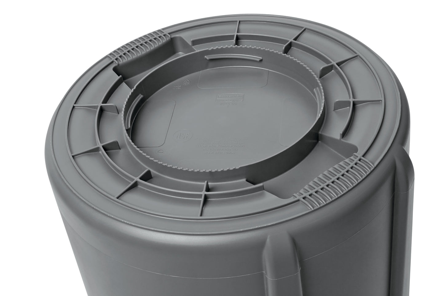 BRUTE® Rundbehälter mit Luftkanälen, 76 l, Weiß