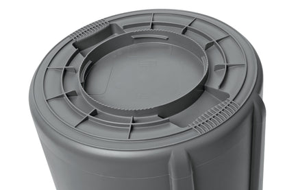 BRUTE® Rundbehälter mit Luftkanälen, 76 l, Weiß