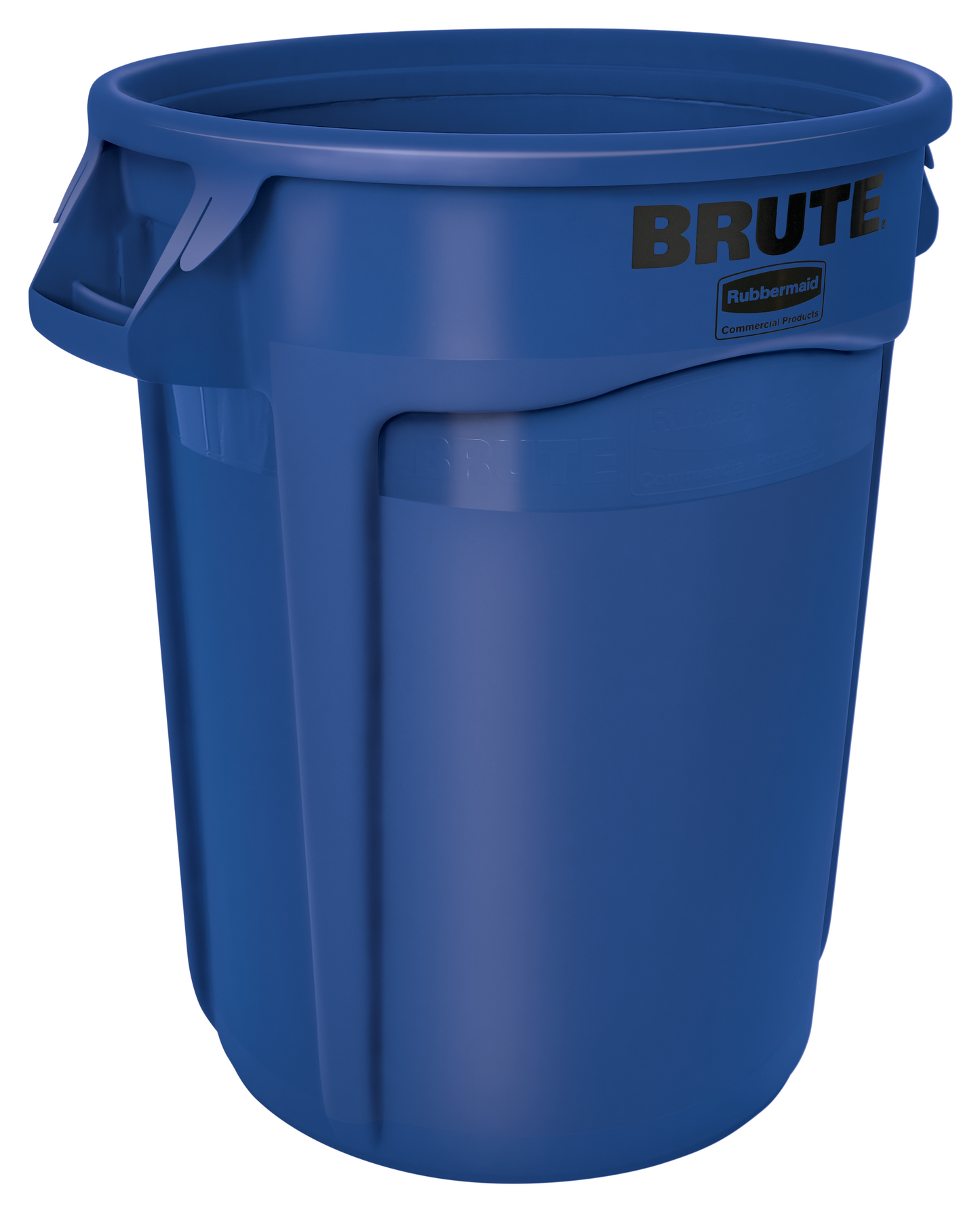 BRUTE® Rundbehälter mit Luftkanälen, 121 l, Blau