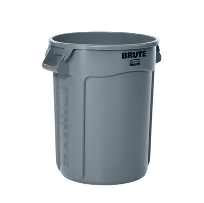 BRUTE® Rundbehälter mit Luftkanälen, 121 l, Grau