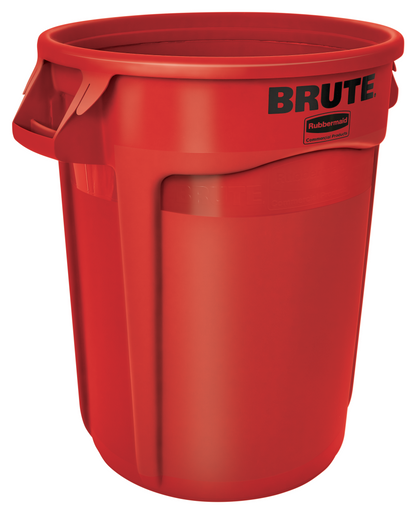 BRUTE® Rundbehälter mit Luftkanälen, 121 l, Rot