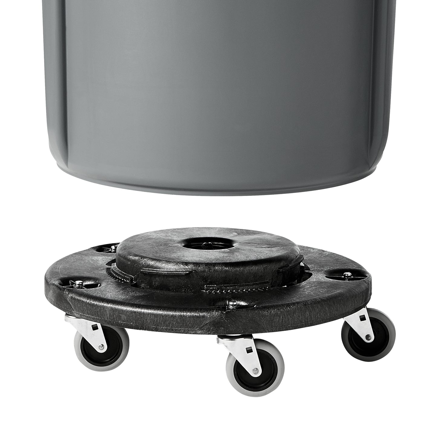 BRUTE® Transportroller für 76/121/167/208 l Behälter, Schwarz
