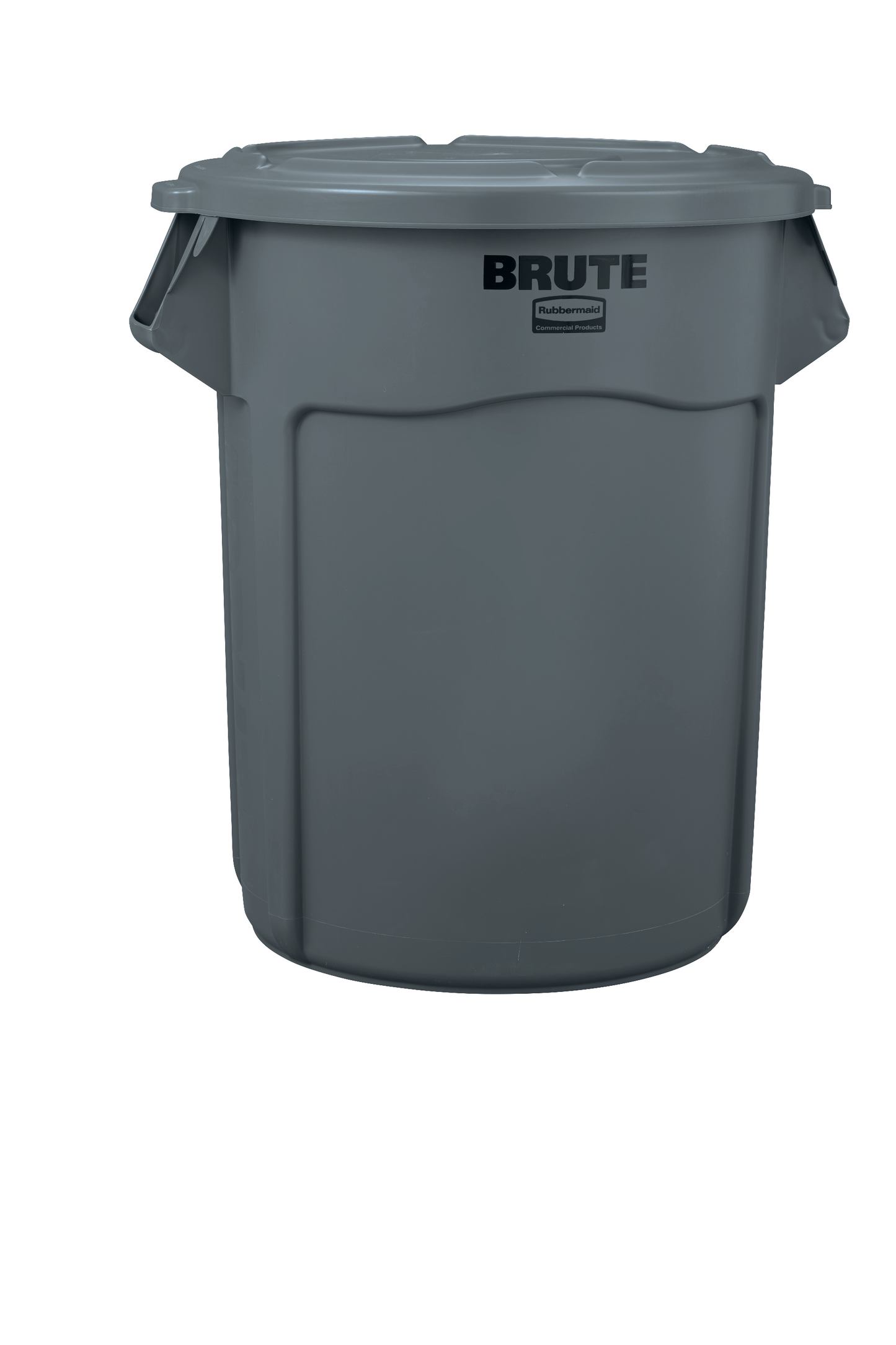 BRUTE Mülleimer Deckel – passend für 208 L BRUTE Abfallbehälter, mit Wasserablauf, UV‑Schutz & Stapelfunktion, grau