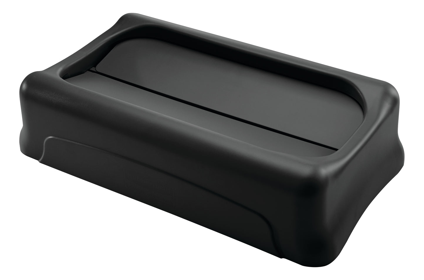 Slim Jim® Schwingdeckel, geschlossen, für 60 l/87 l Behälter, Schwarz