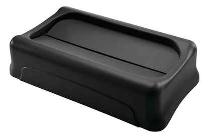 Slim Jim® Schwingdeckel, geschlossen, für 60 l/87 l Behälter, Schwarz