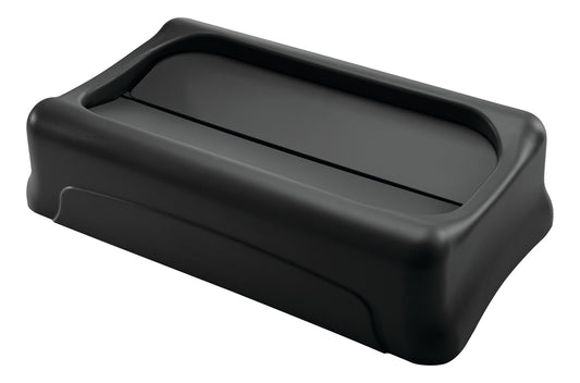 Slim Jim® Schwingdeckel, geschlossen, für 60 l/87 l Behälter, Schwarz