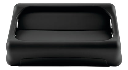 Slim Jim® Schwingdeckel, geschlossen, für 60 l/87 l Behälter, Schwarz