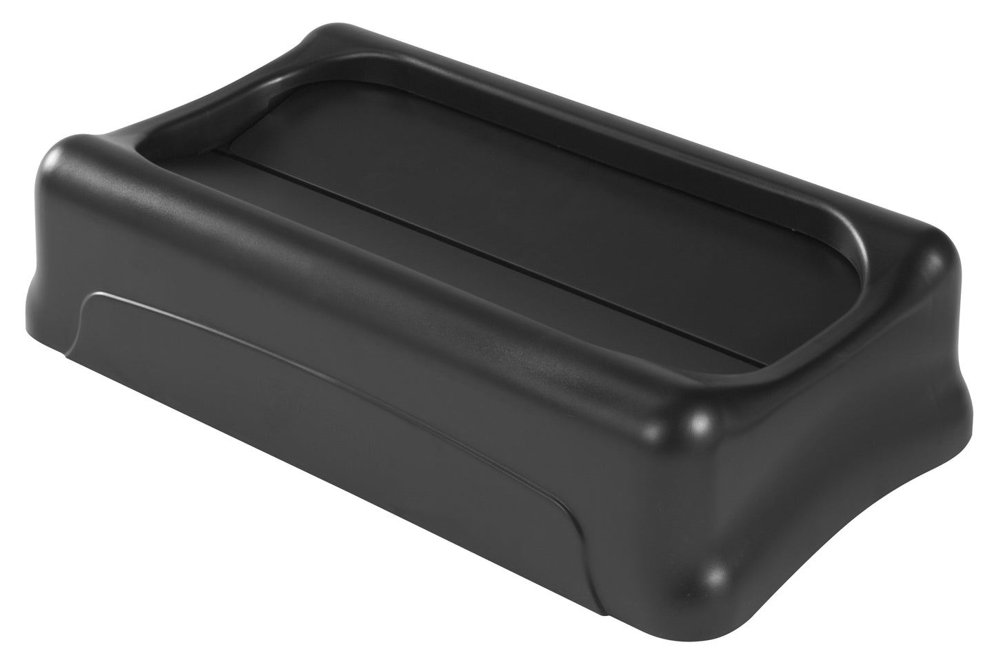Slim Jim® Schwingdeckel, geschlossen, für 60 l/87 l Behälter, Schwarz