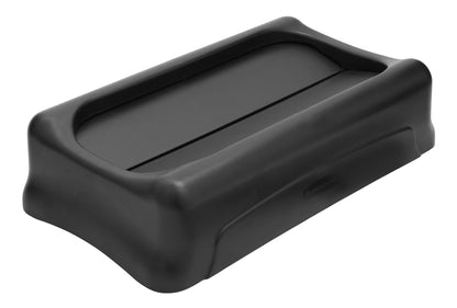 Slim Jim® Schwingdeckel, geschlossen, für 60 l/87 l Behälter, Schwarz