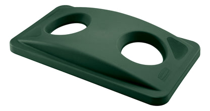 Slim Jim® Recycling‑Deckel für Flaschen/Dosen, für 60 l/87 l Behälter, Grün