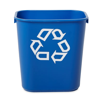 Schreibtisch-Papierkorb rechteckig, 12 l, Blau