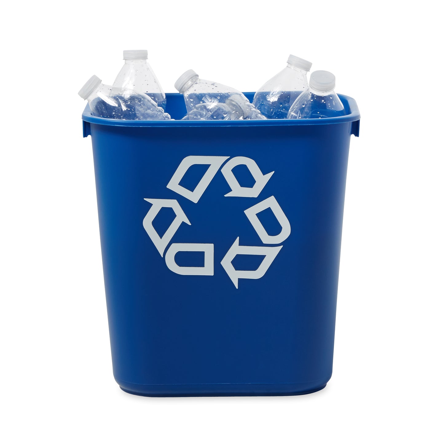 Schreibtisch-Papierkorb rechteckig, 12 l, Blau