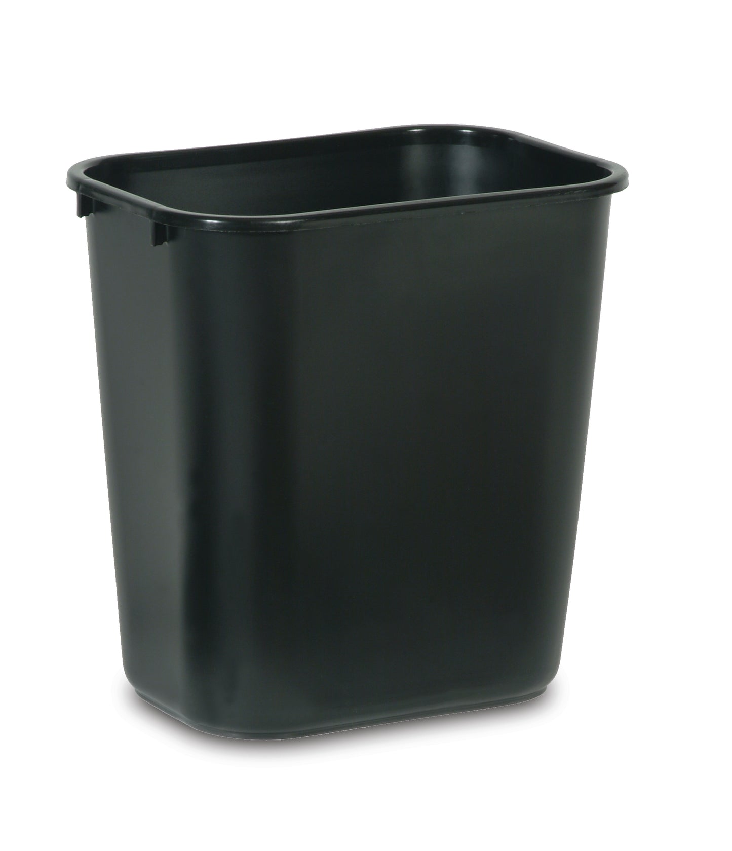 Schreibtisch-Papierkorb rechteckig, 27 l, Schwarz