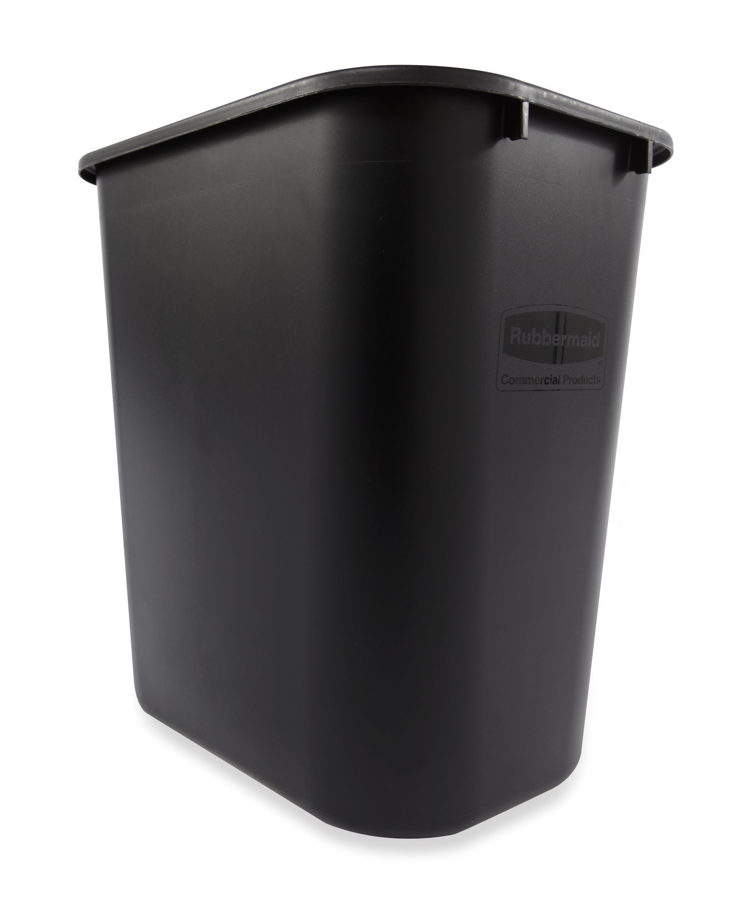 Schreibtisch-Papierkorb rechteckig, 27 l, Schwarz
