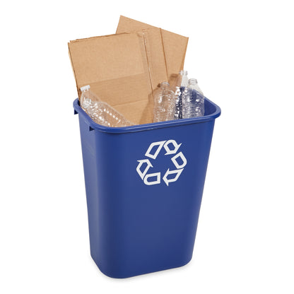 Recycling-Behälter rechteckig, 39 l, Blau