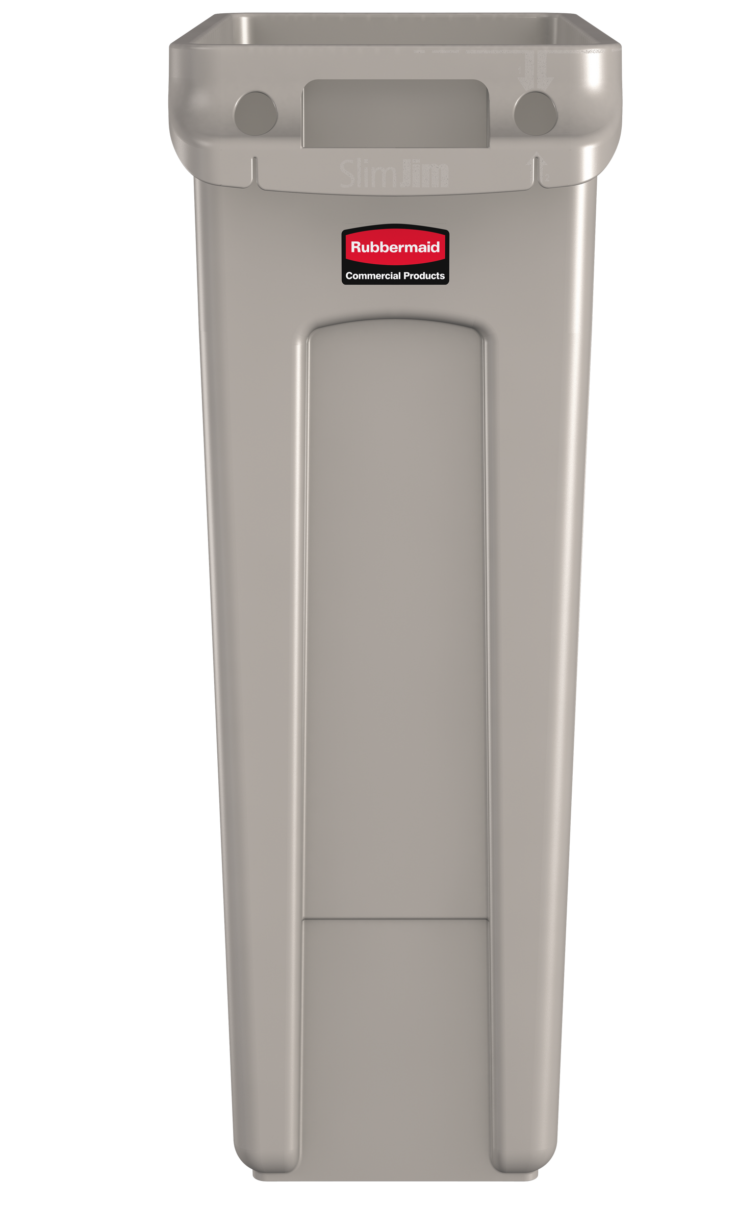 Slim Jim® Abfalleimer mit Luftkanälen, 87 l, Beige