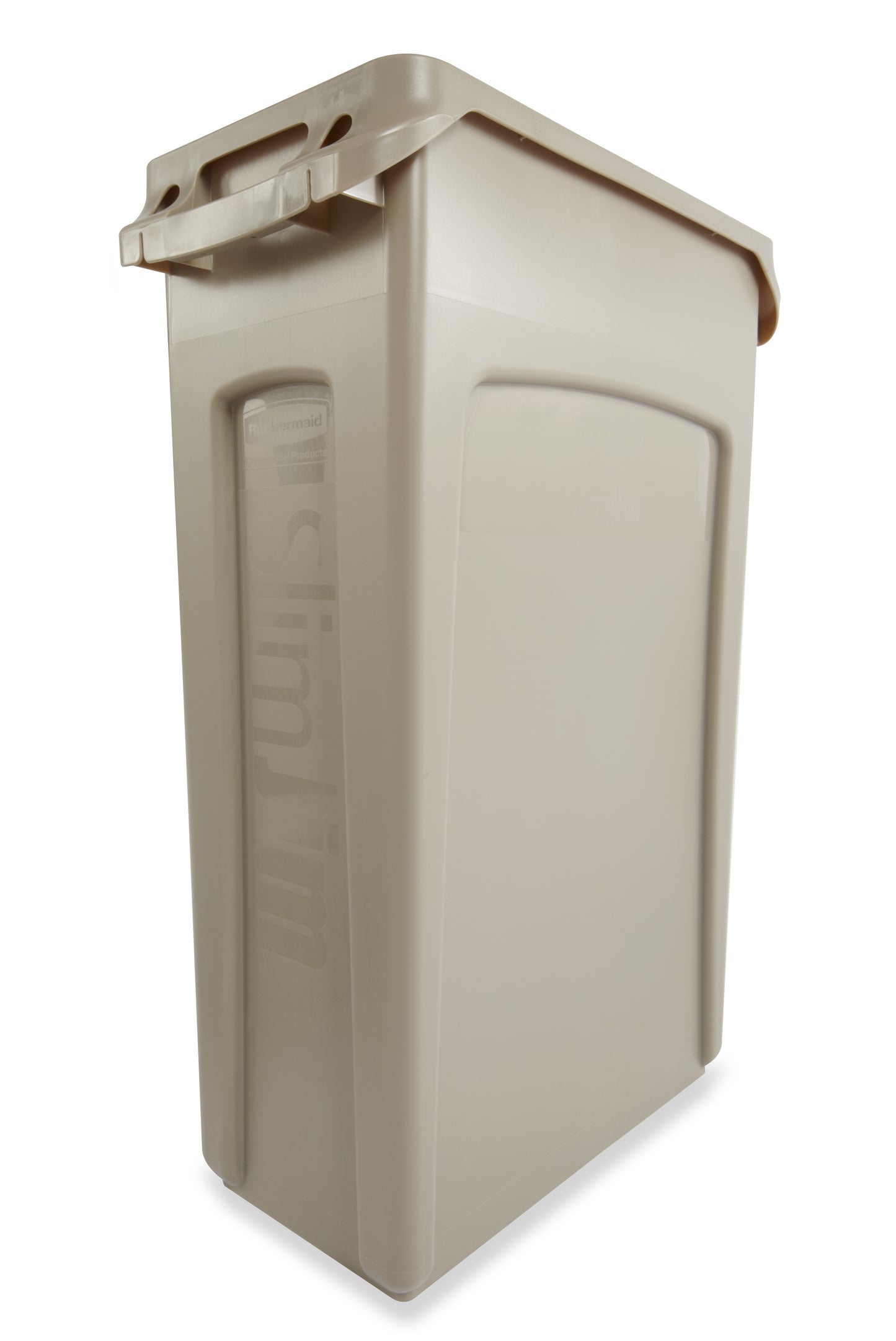 Slim Jim® Abfalleimer mit Luftkanälen, 87 l, Beige