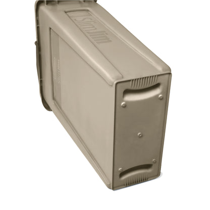 Slim Jim® Abfalleimer mit Luftkanälen, 87 l, Beige