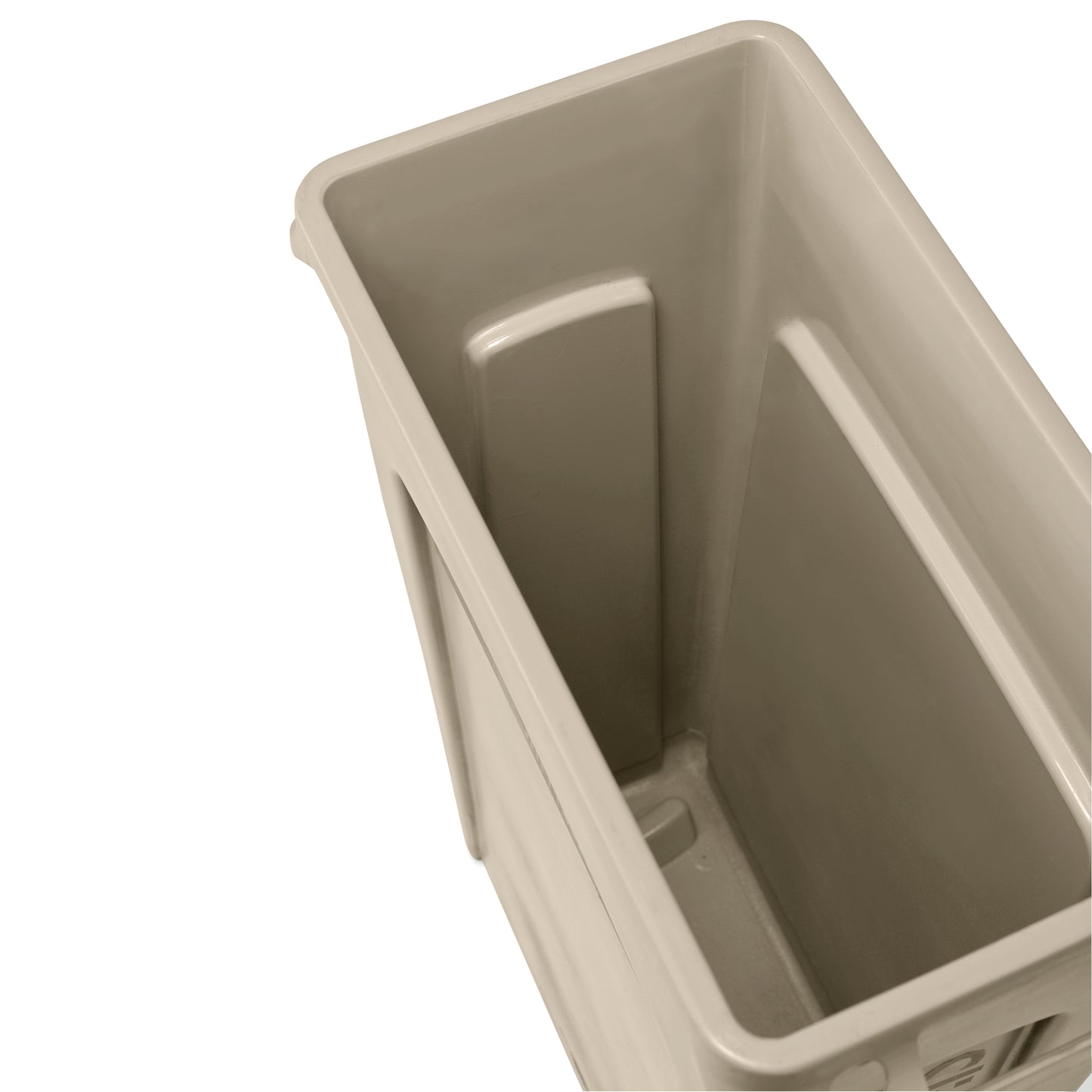 Slim Jim® Abfalleimer mit Luftkanälen, 87 l, Beige