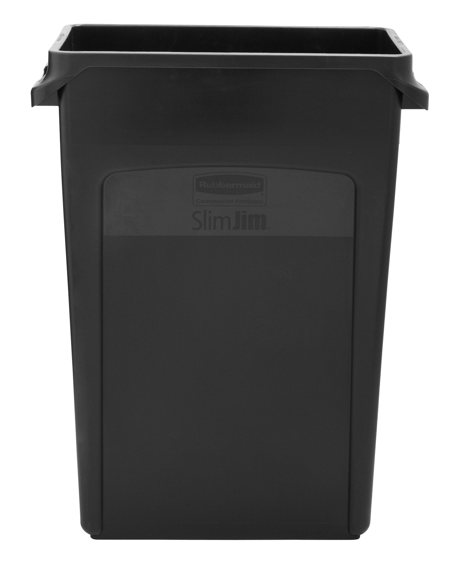 Slim Jim® Abfalleimer mit Luftkanälen, 87 l, Schwarz