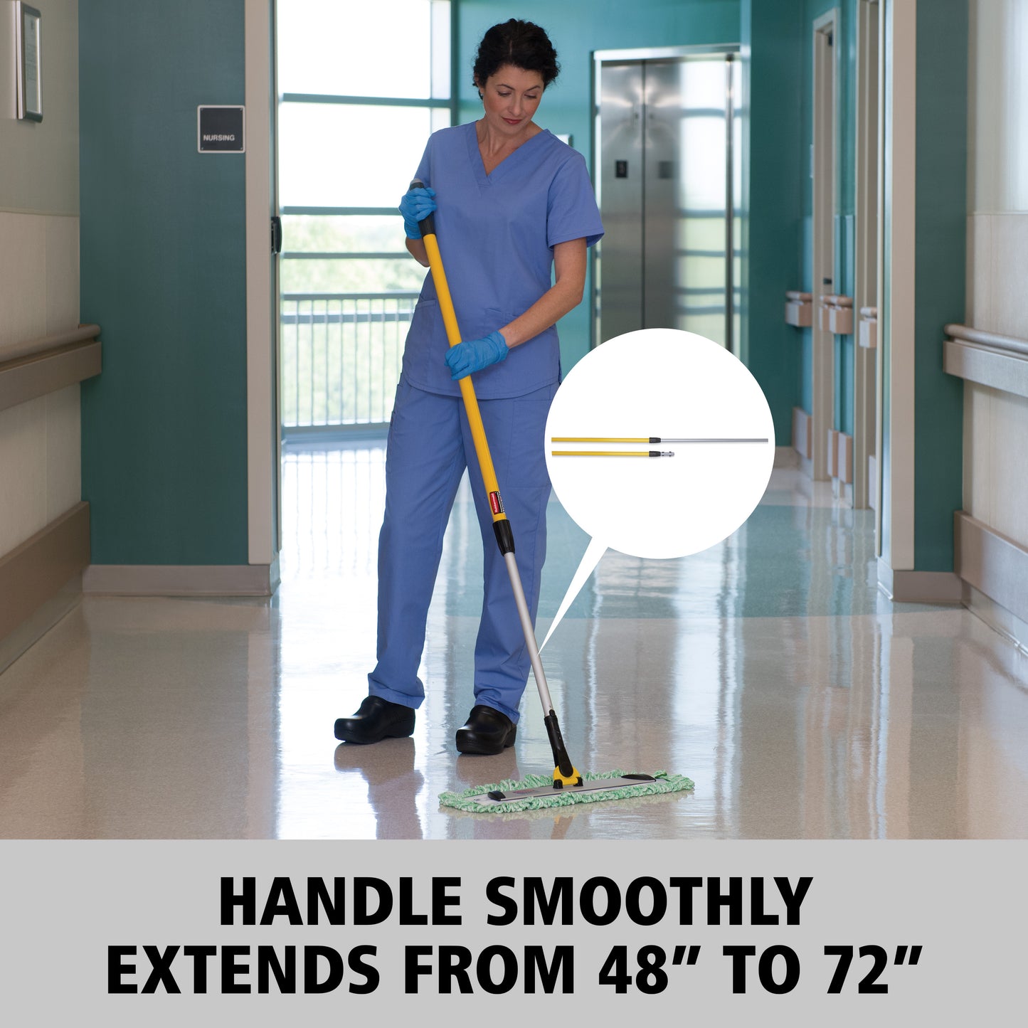 HYGEN™ Verlängerungsstiel 51–102 cm, Quick‑Connect