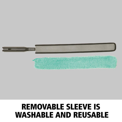HYGEN™ flexibler Staubwedel für Trockenreinigung mit Mikrofaser‑Staubbezug, grün